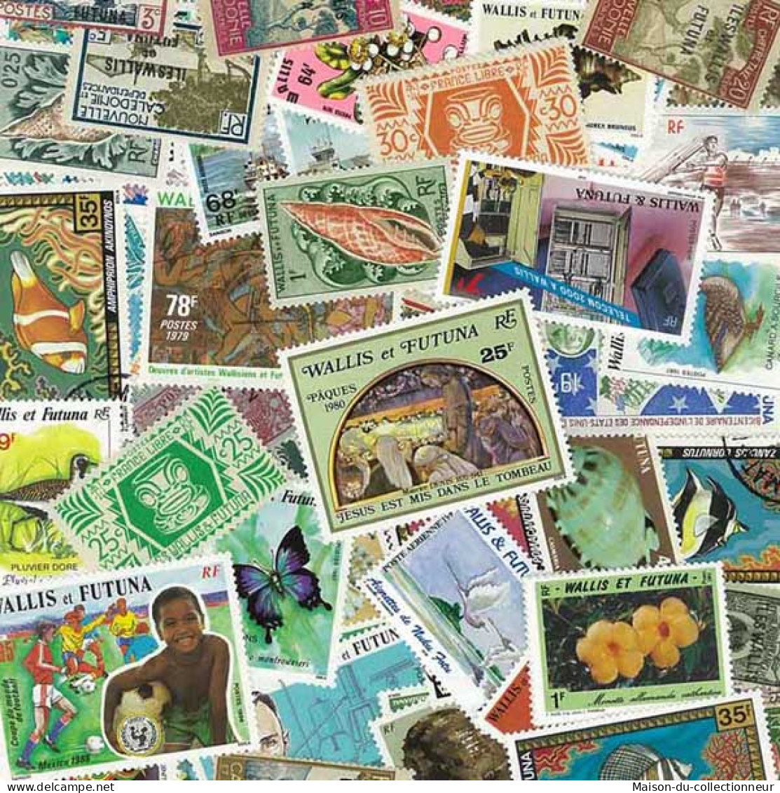 Collection De Timbres Wallis Et Futuna Oblitérés 200 Timbres Différents - Verzamelingen & Reeksen