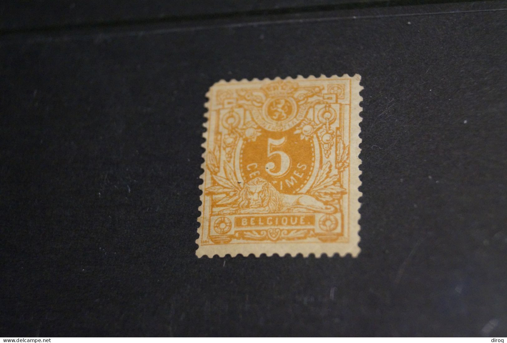 1 Timbre,lion Couché 5 Cent,neuf,voir Gomme à L'arrière - 1869-1888 Leone Coricato