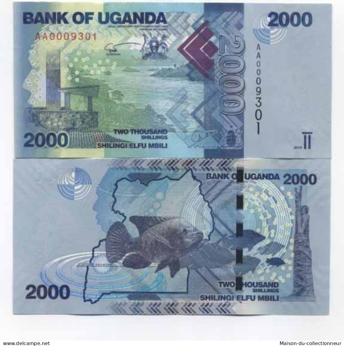 Billets Banque Ouganda Pk N° 50 - 2000 Shilling - Oeganda