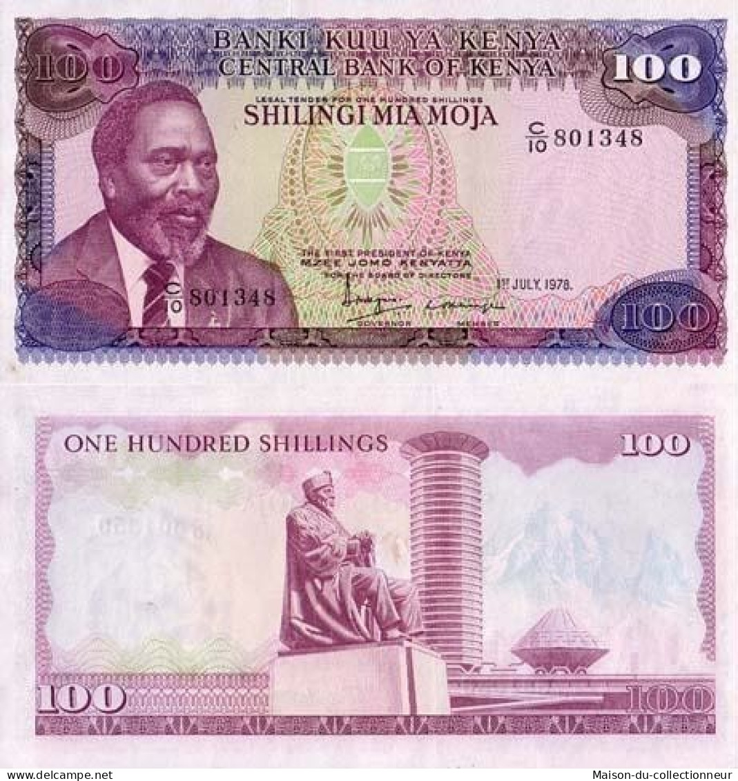 Billets Collection Kenya Pk N° 18 - 100 Shilling - Kenya