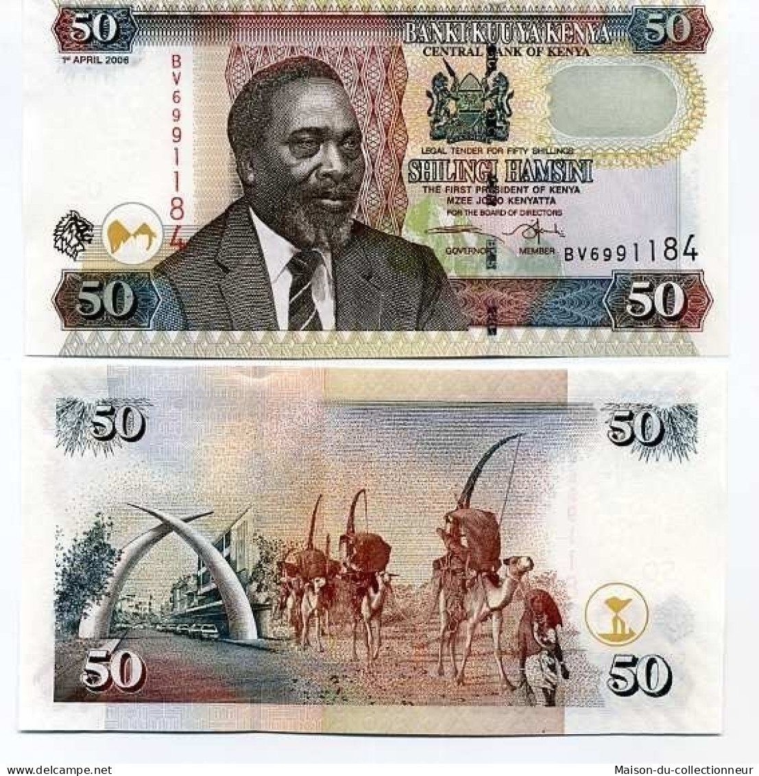 Billets De Banque Kenya Pk N° 41 - 50 Shilling - Kenia