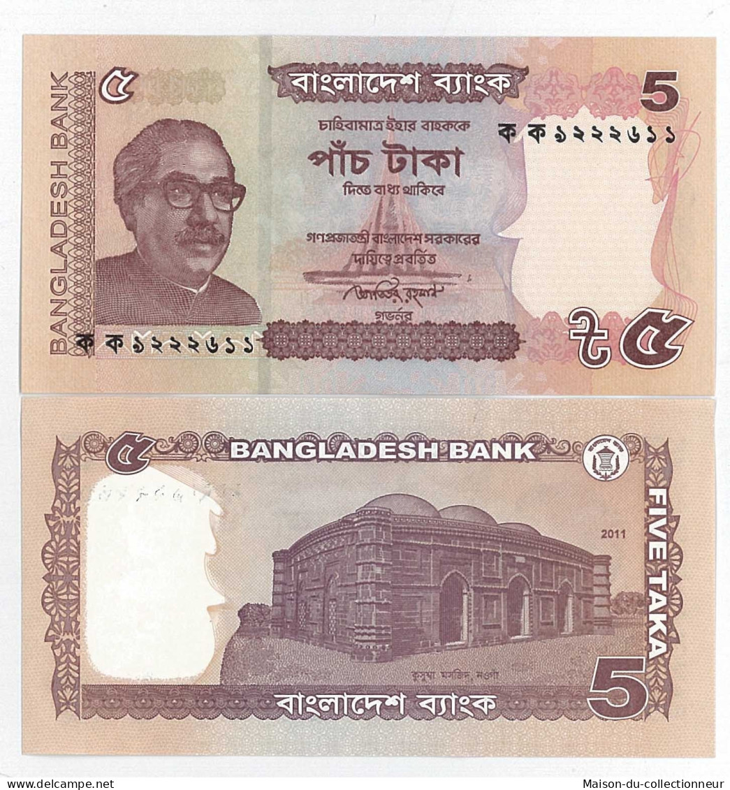 Billets Collection Bangladesh Pk N° 53c - 5 Taka - Bangladesh