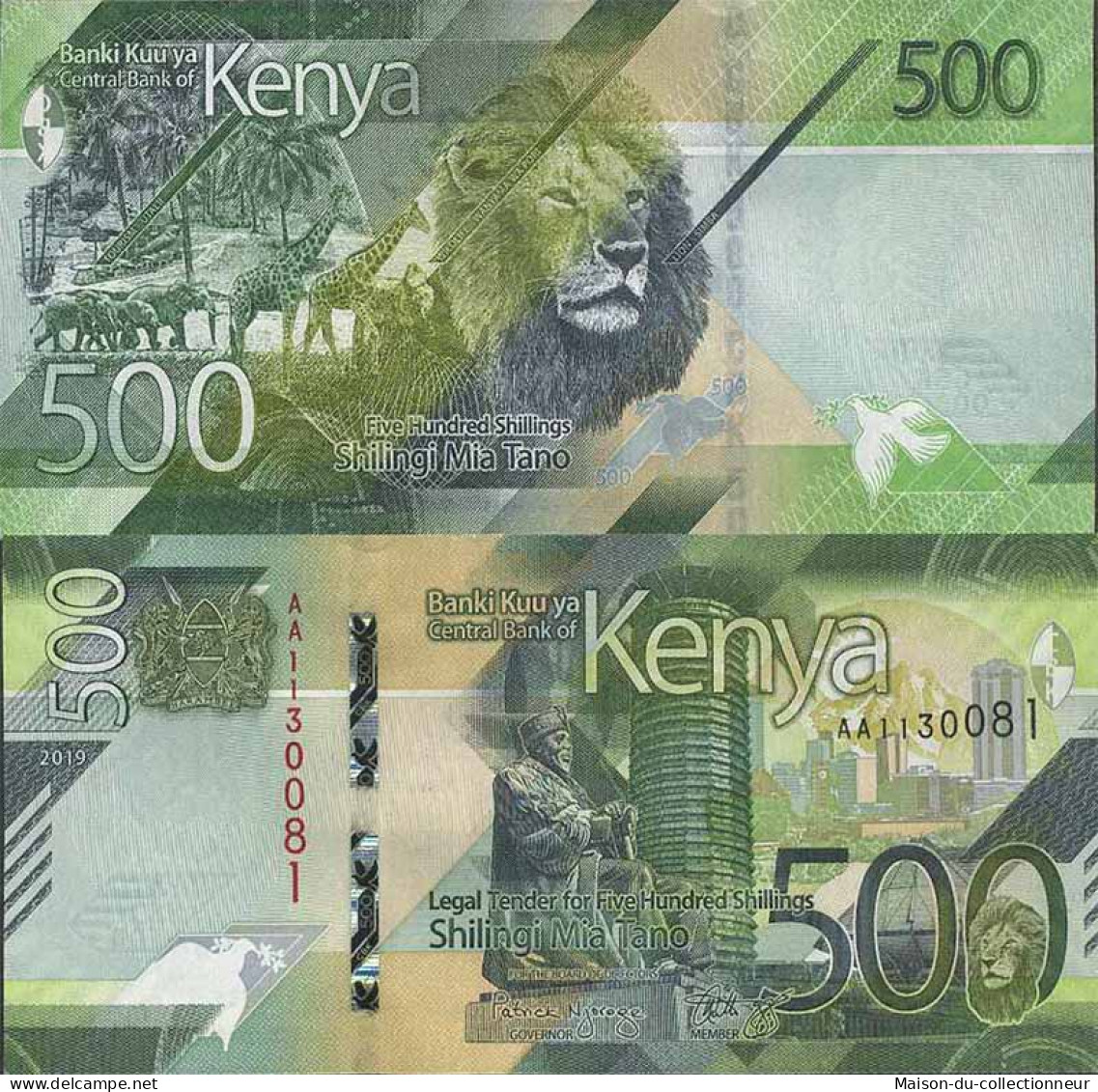 Billet De Banque Collection Kenya - W N° 55 - 500 Shilling - Kenya