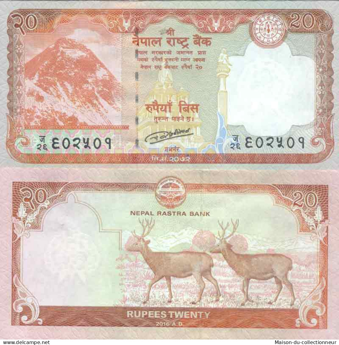 Billet De Banque Collection Nepal - PK N° 78 - 20 Rupees - Népal