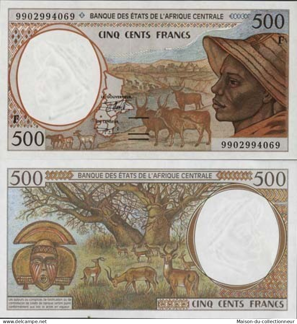 Billet De Banque Afrique Centrale Centrafrique Pk N° 301 - 500 Francs - Centrafricaine (République)