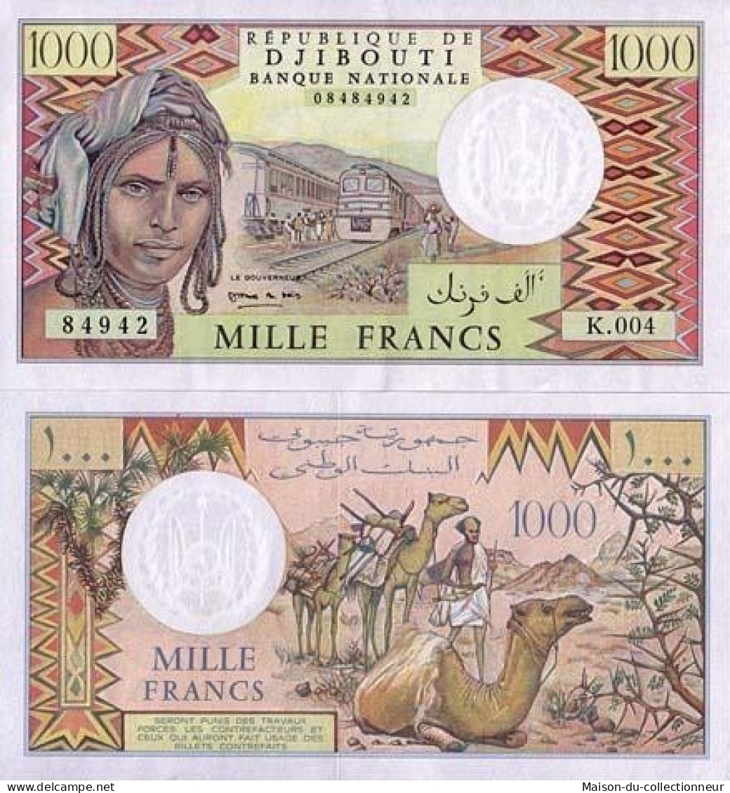 Billet De Banque Djibouti Pk N° 37 - 1000 Francs - Djibouti