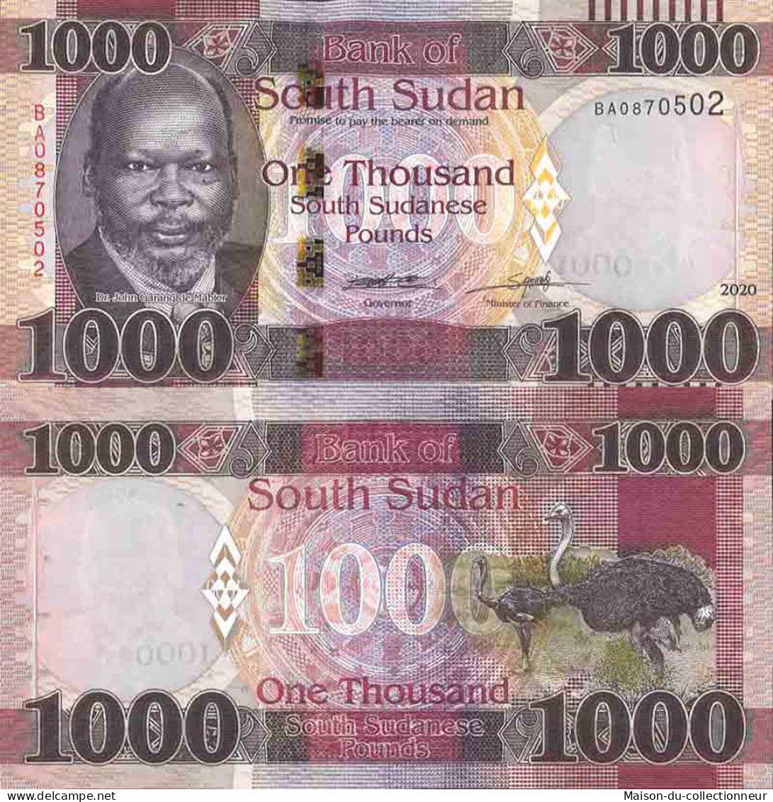 Billet De Banque Collection Soudan Du Sud - W N° 17 - 1 000 Pounds - Sudan Del Sud