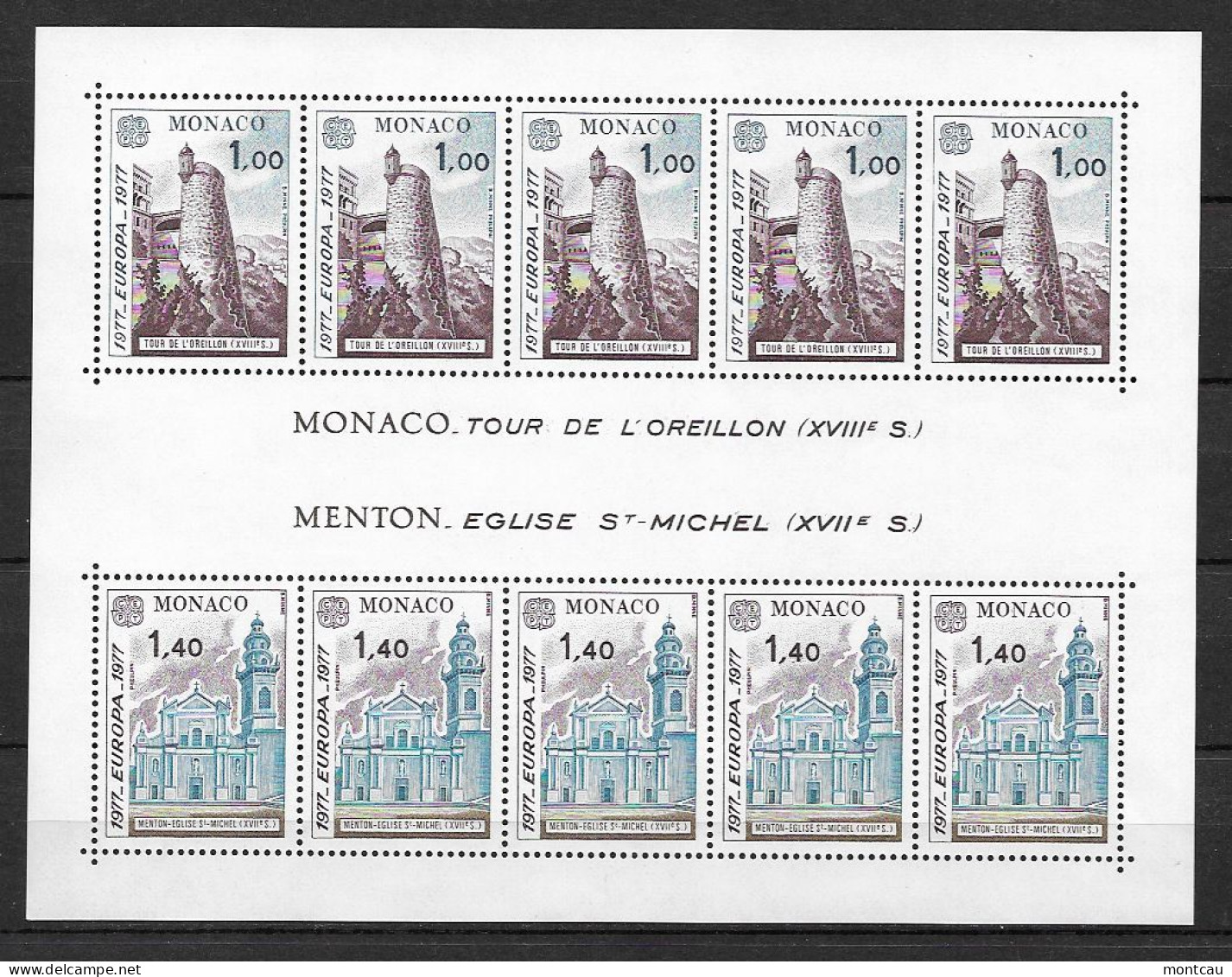 Monaco 1977.  Europa Mi 1273-74  (**) - 1977