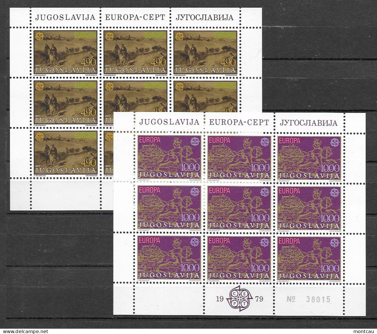 Yugoslavia 1979.  Europa Mi 41787-88  (**) - 1979