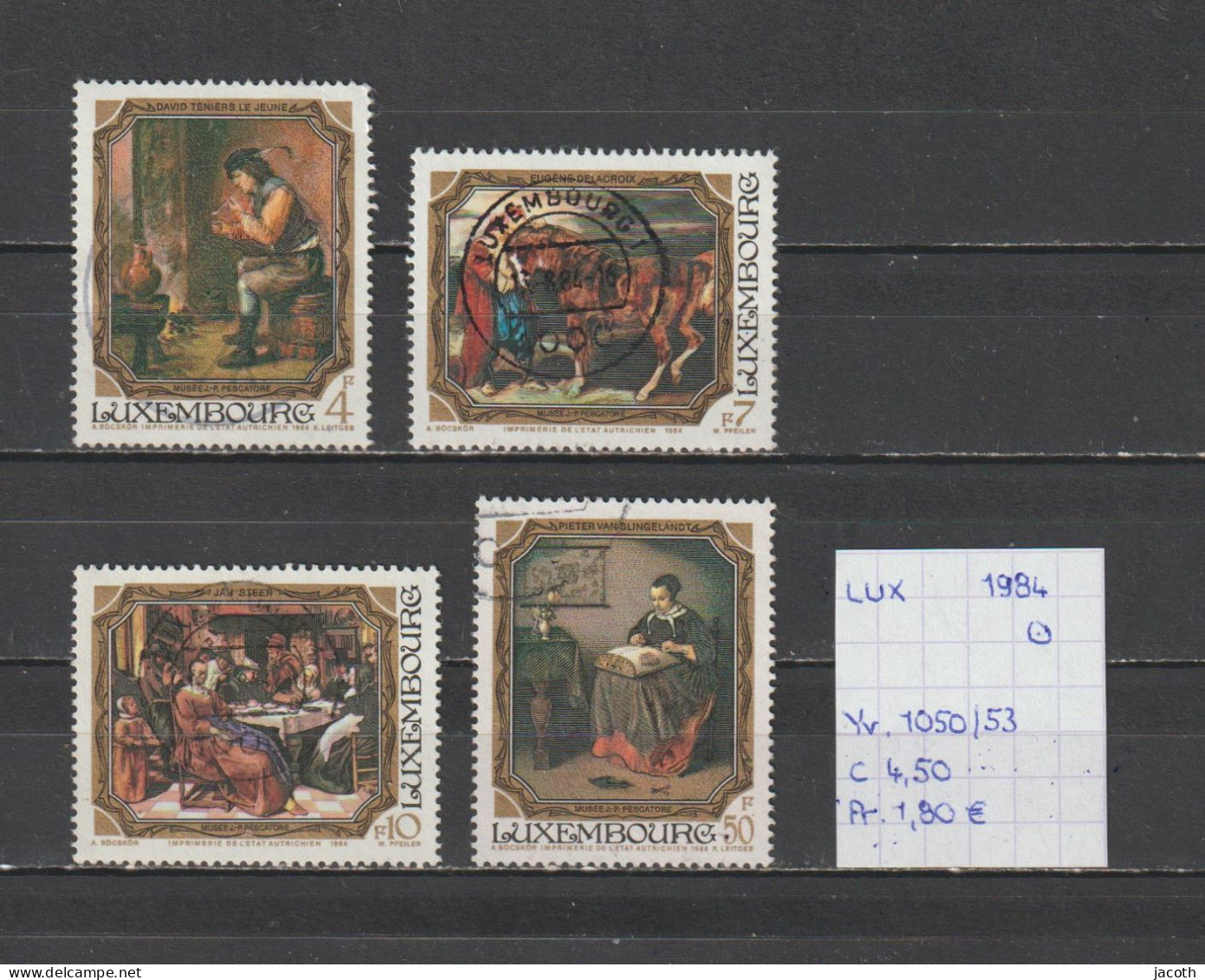 (TJ) Luxembourg 1984 - YT 1050/53 (gest./obl./used) - Gebraucht