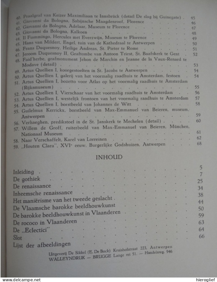 De Vlaamsche Beeldhouwkunst door Dr Juliana Gabriels Maerlantbibliotheek VIII beelhouwers Vlaams Vlaanderen stijlen