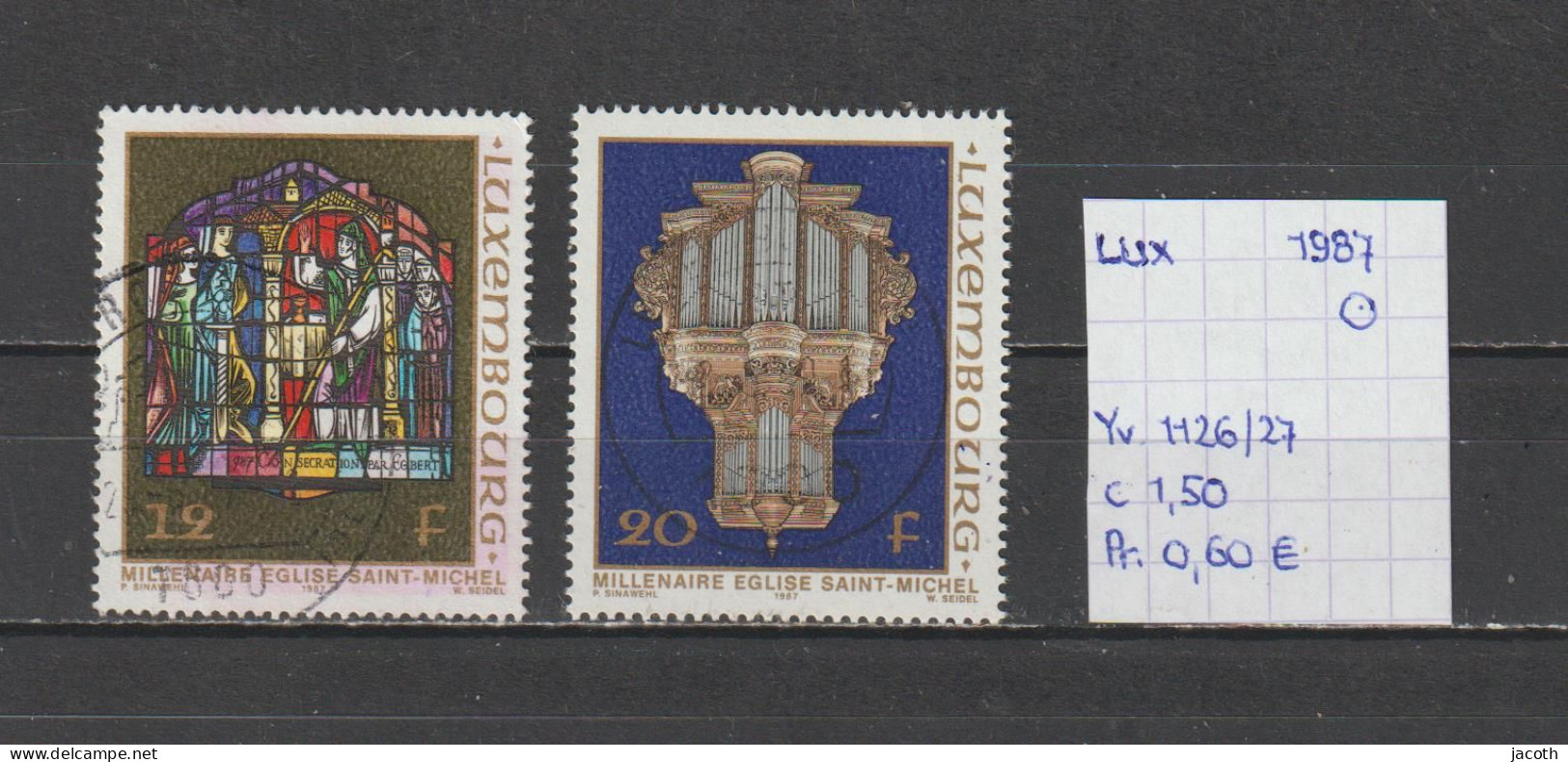 (TJ) Luxembourg 1987 - YT 1126/27 (gest./obl./used) - Gebraucht