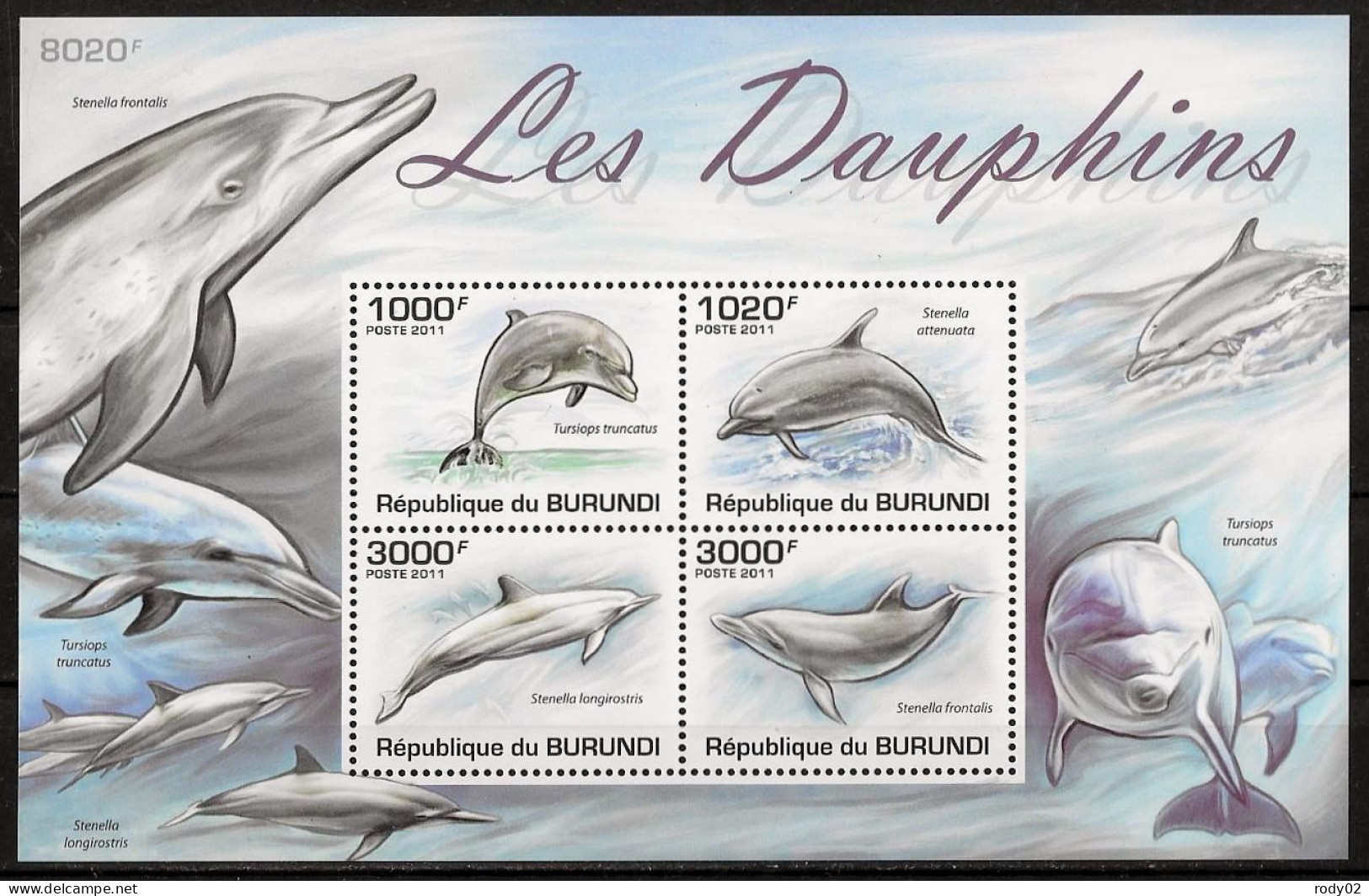 BURUNDI - DAUPHINS - BF 152 - NEUF** MNH - Delfines