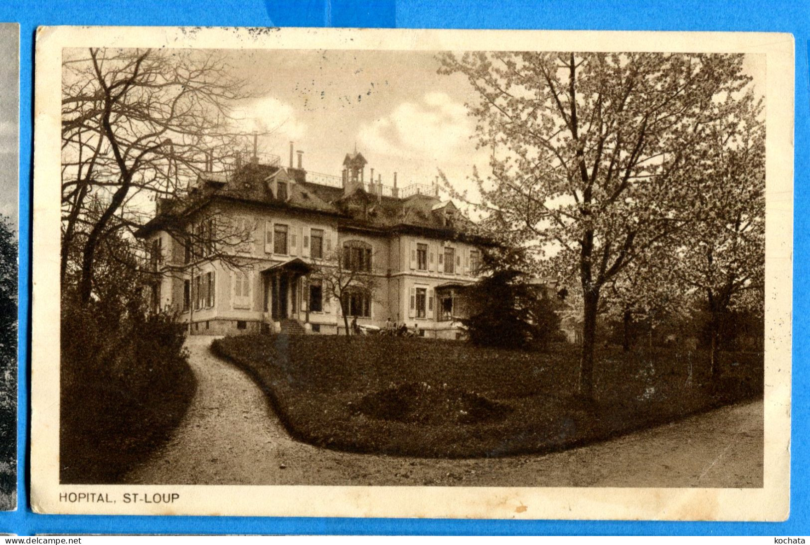 OLI1007, Hôpital De St-Loup, Sadag,  Circulée Timbre Décollé - Pompaples