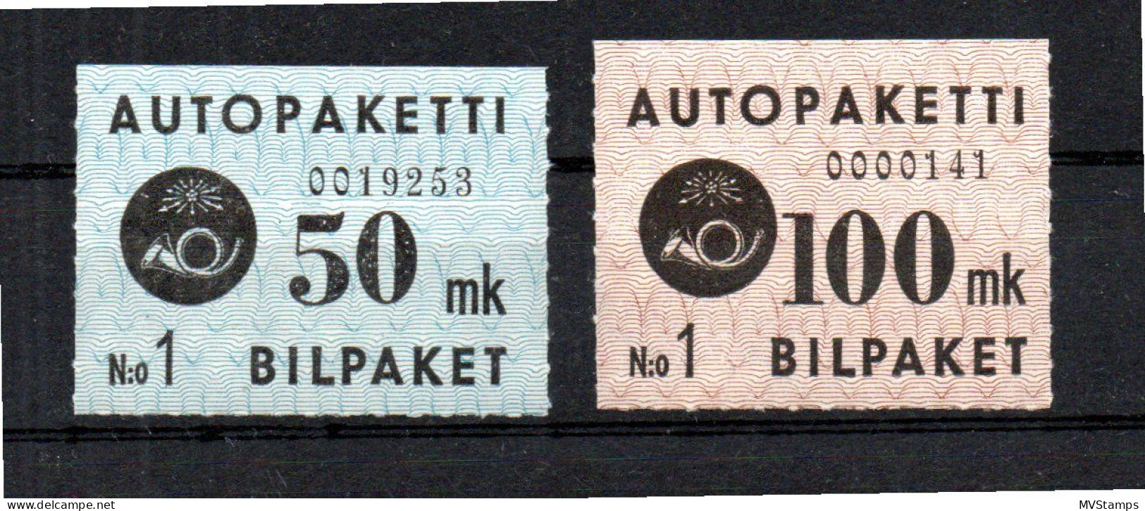 Finnland 1949 APM 4/5 Auto-Paketmarken/Autopaketti Postfrisch - Bus Parcels / Colis Par Autobus / Pakjes Per Postbus