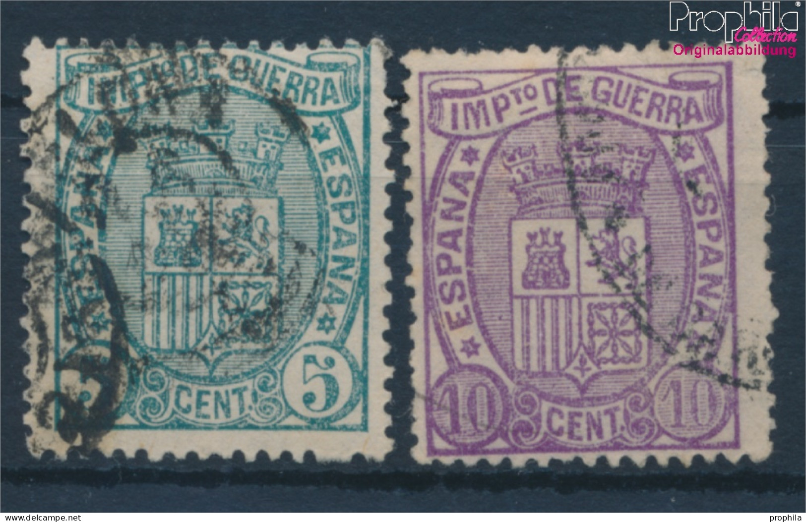 Spanien ZA3-ZA4 (kompl.Ausg.) Gestempelt 1875 Kriegssteuer (10294784 - Used Stamps