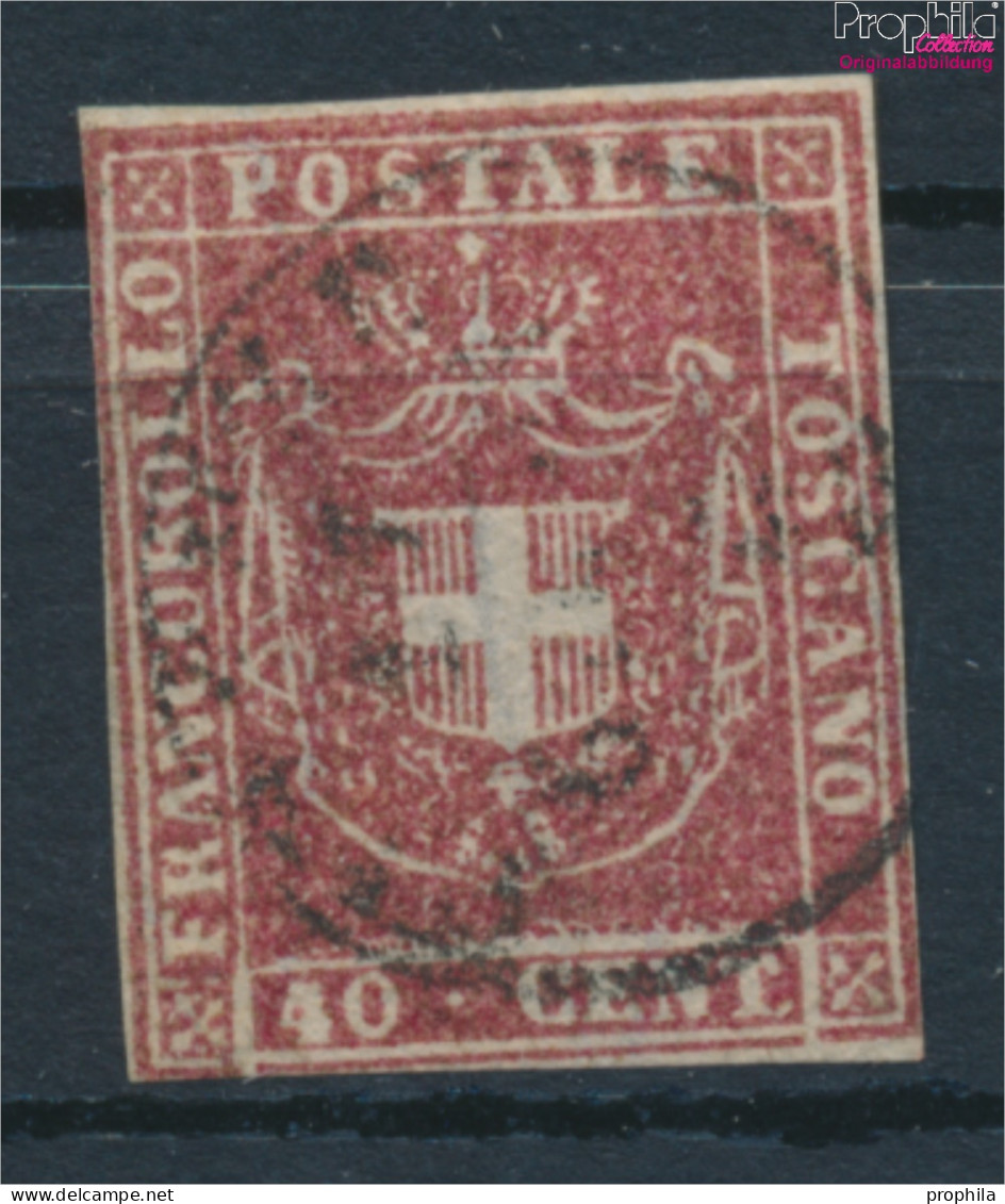 Italien - Toskana 21 Fein (B-Qualität) Gestempelt 1860 Wappen (10285045 - Toscane