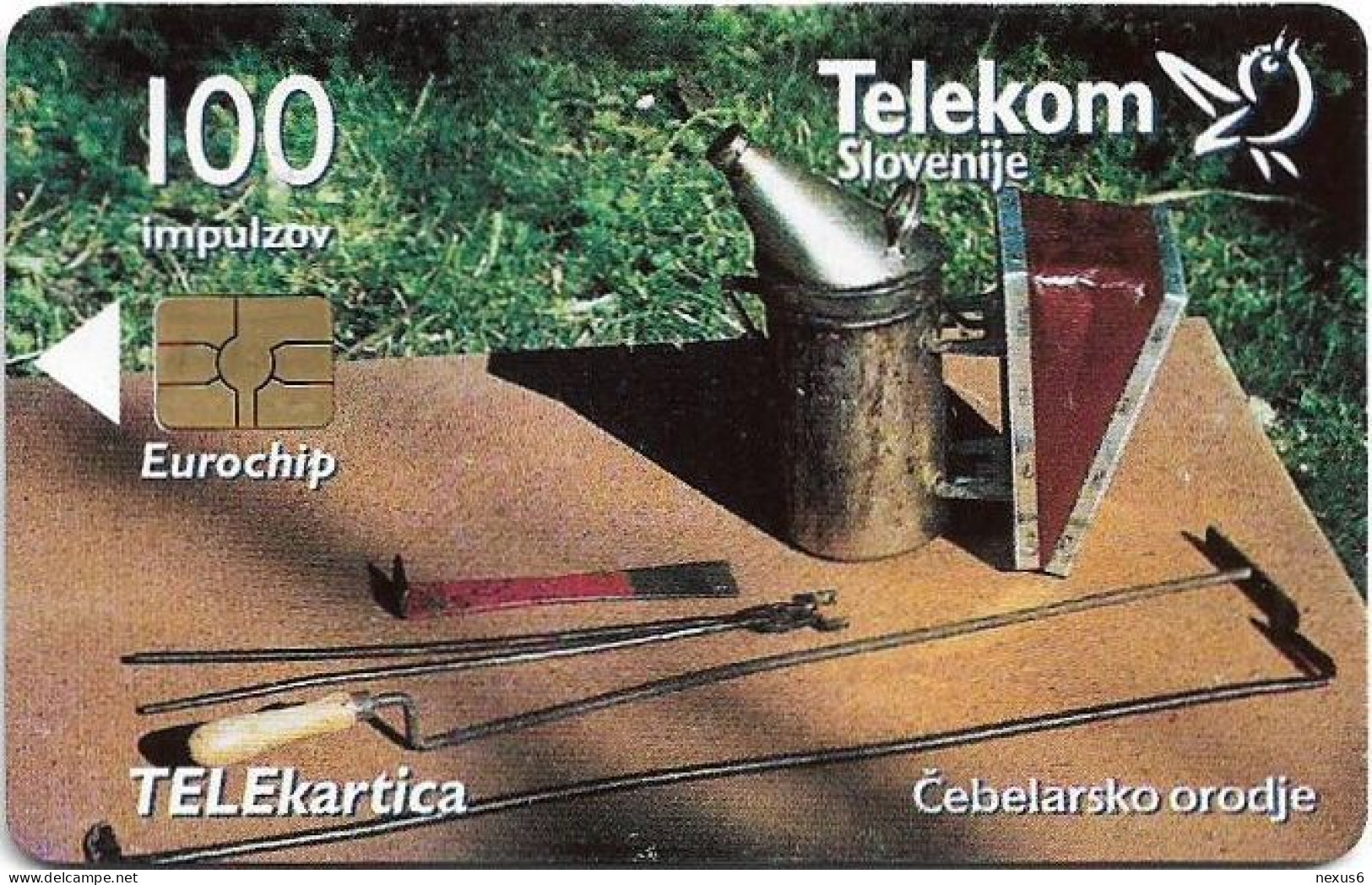 Slovenia - Telekom Slovenije - Čebelarsko Orodje, Gem5 Red, 09.2001, 100Units, 4.985ex, Used - Slovenia