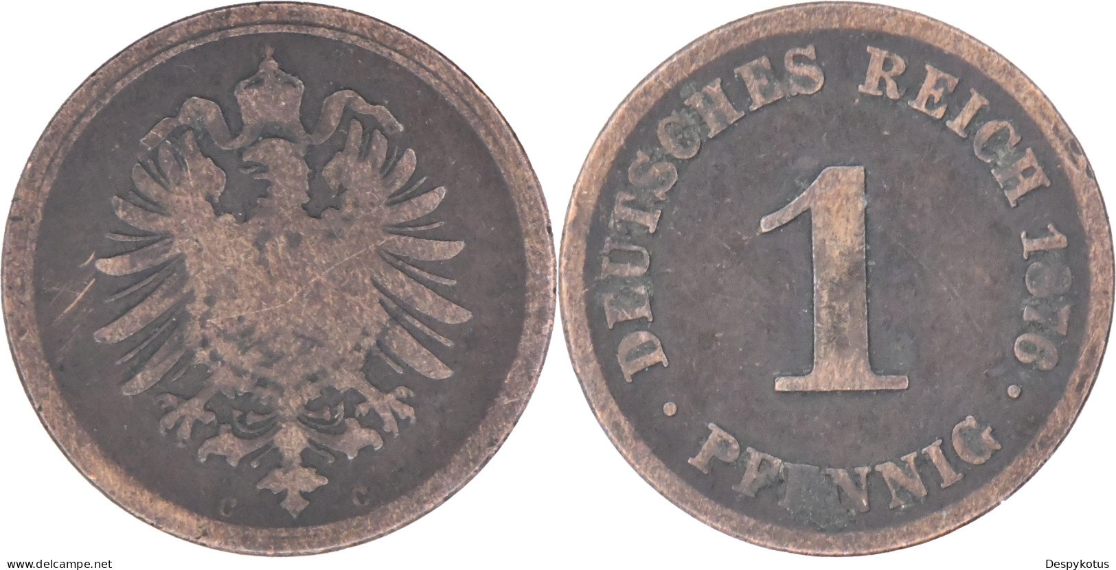 ALLEMAGNE - 1876 - 1 Pfennig - Frankfurt Am Main (C) - 17-276 - 1 Pfennig