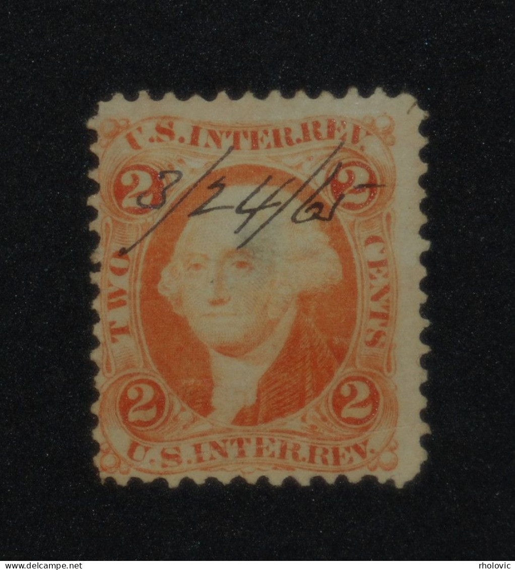 USA 1865, G. Washington, President, Express, Revenue, 2 C, Used - Revenues