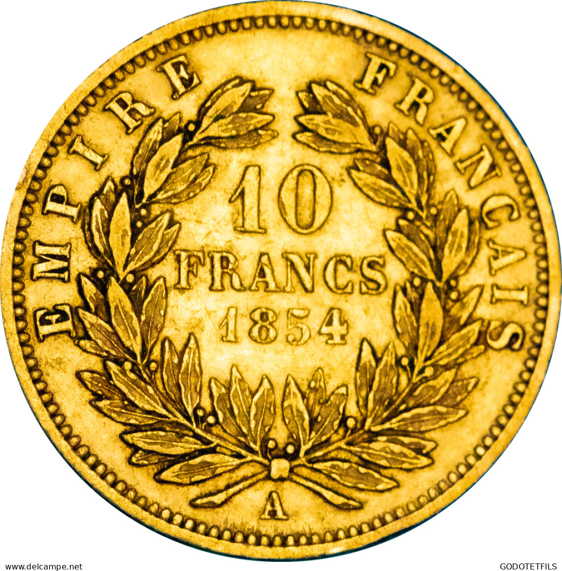 Second Empire - 10 Francs Napoléon III Petit Module 1854 Paris - 10 Francs (gold)