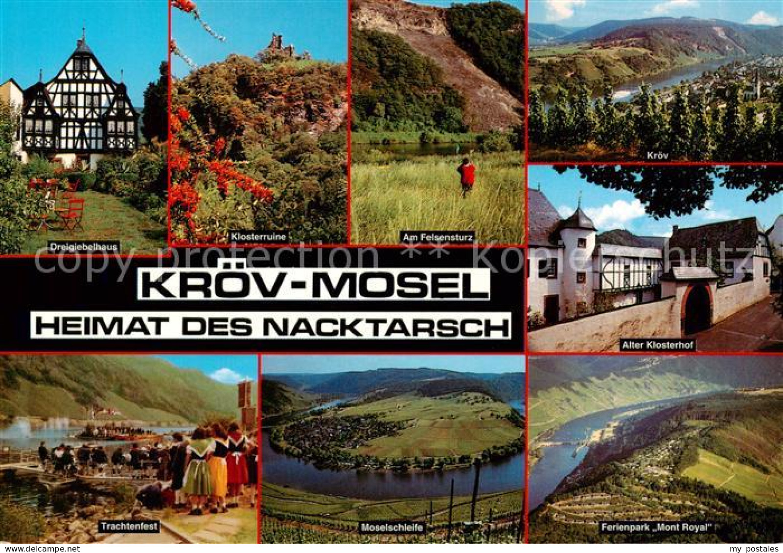 73836786 Kroev Croev Croev Mosel Dreigiebelhaus Klosterruine Am Felsensturz Kroe - Kroev