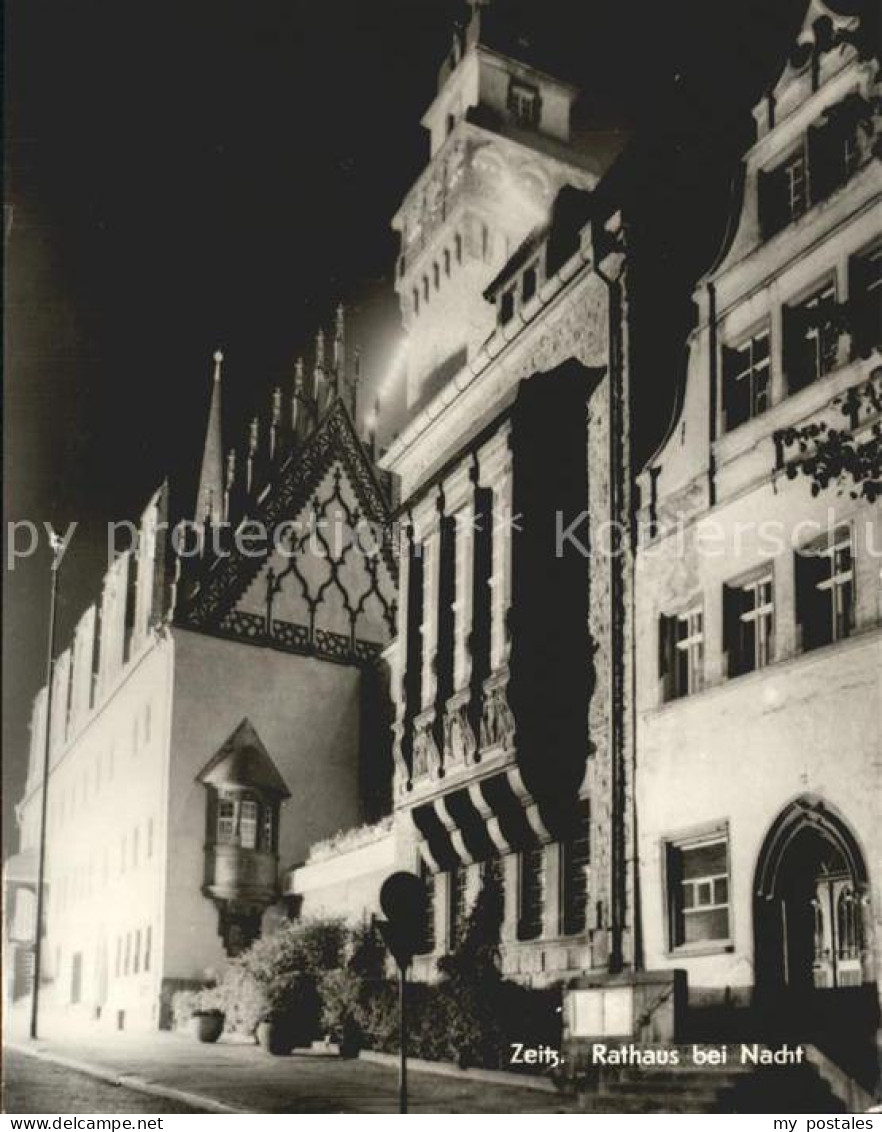 72115635 Zeitz Rathaus Nacht Zeitz - Zeitz