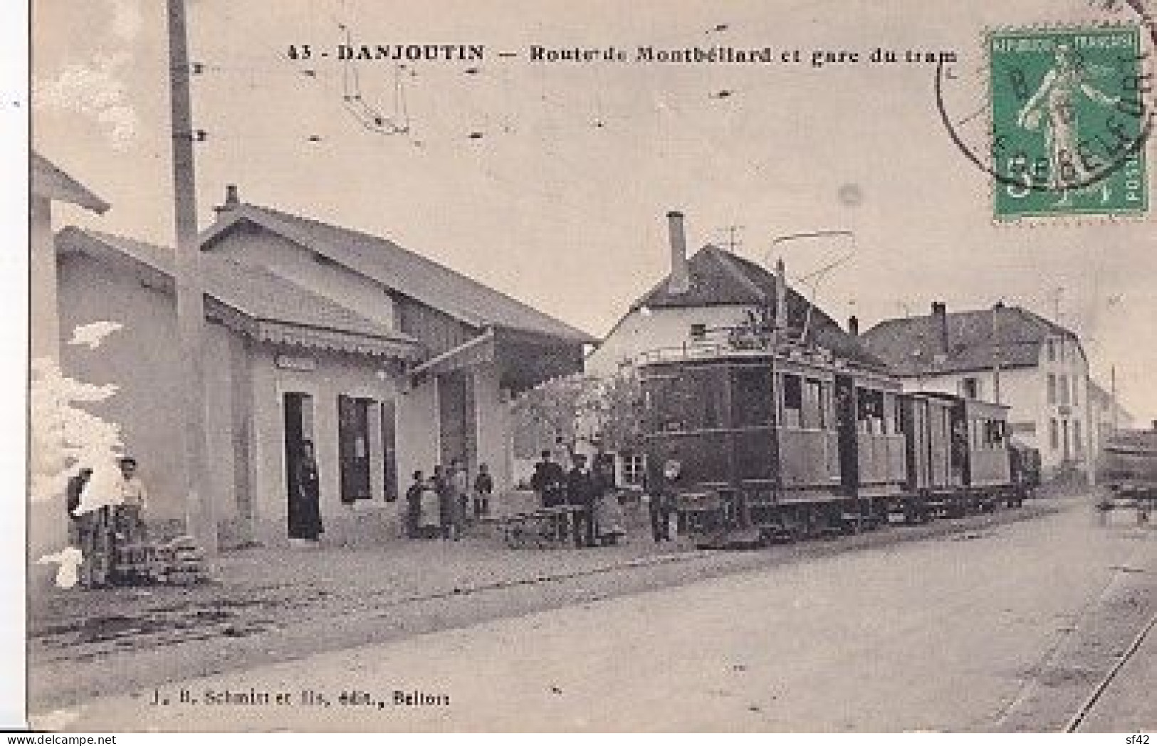 DANJOUTIN                    ROUTE DE MONTBELIARD ET GARE DU TRAM - Danjoutin