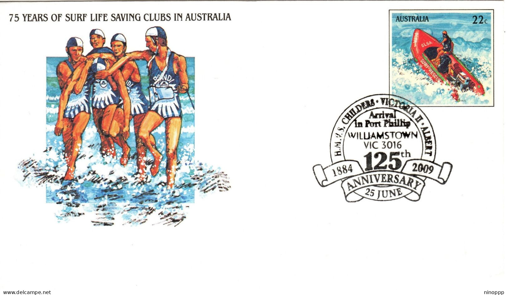 Australia 2009 ,H.M.N.S. Childers 125th Anniversary,souvenir Cover - Marcofilie