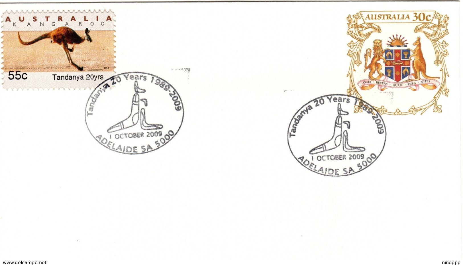 Australia 2009 ,Tandanya 20 Years,souvenir Cover - Marcophilie