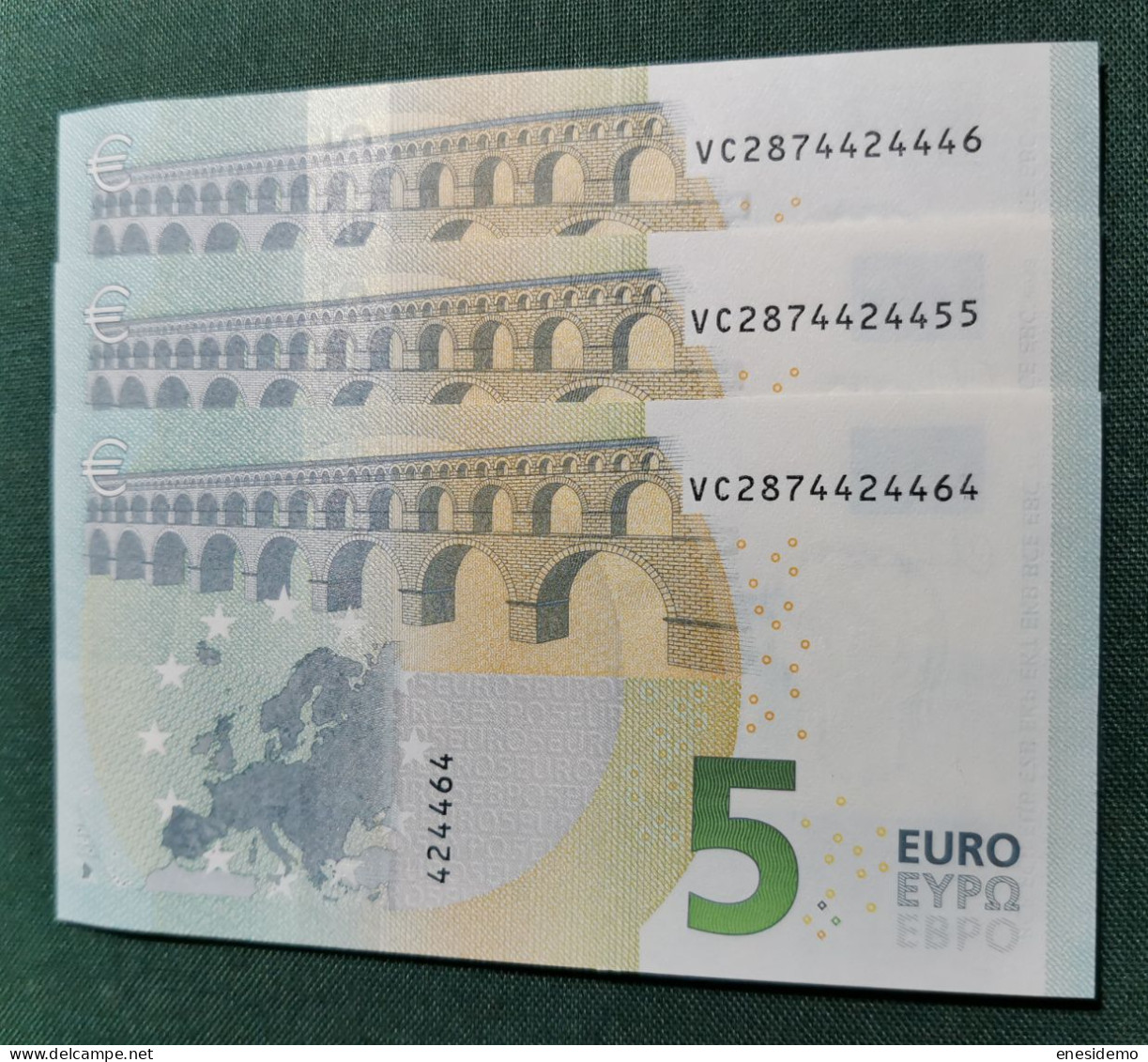 5 EURO SPAIN 2013 LAGARDE V015C4 VC CORRELATIVE TRIO SC FDS UNCIRCULATED PERFECT - 5 Euro