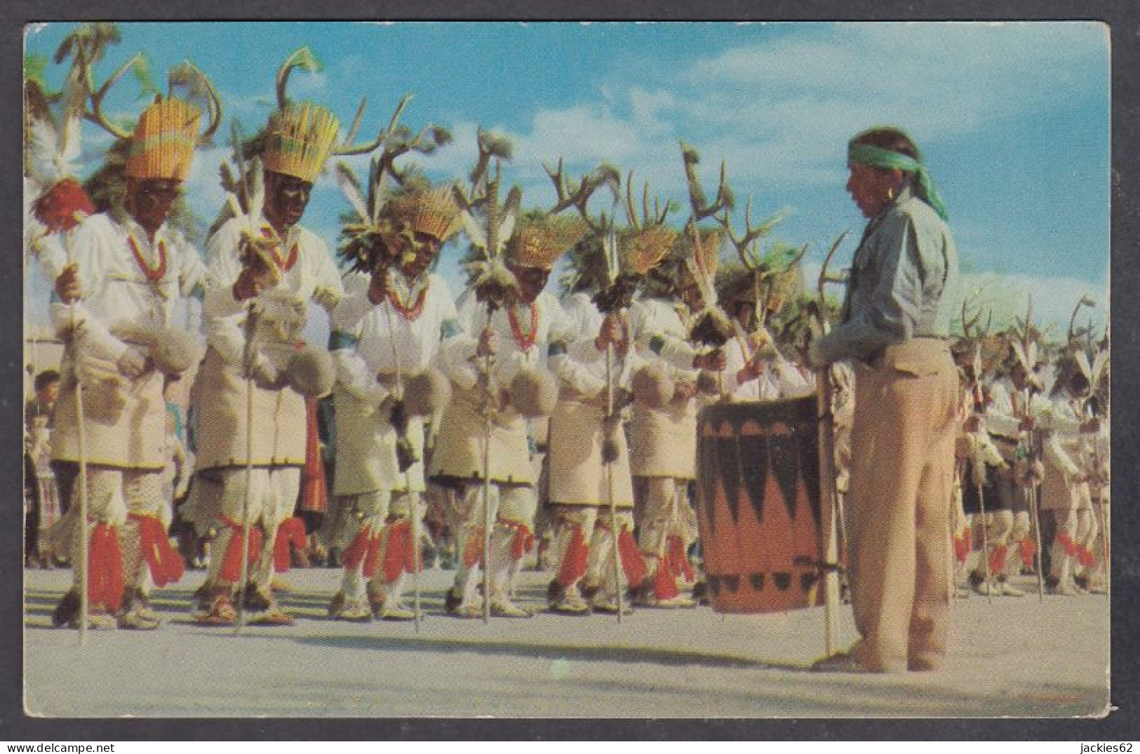 127667/ SANTA CLARA PUEBLO, Indian Deer Dance - Other & Unclassified