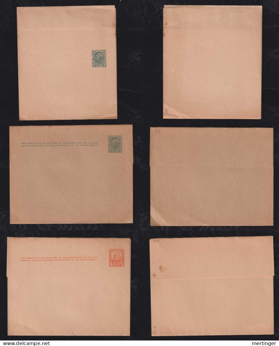 Canada 1930-32 3 Wrapper 1c Unused - Covers & Documents