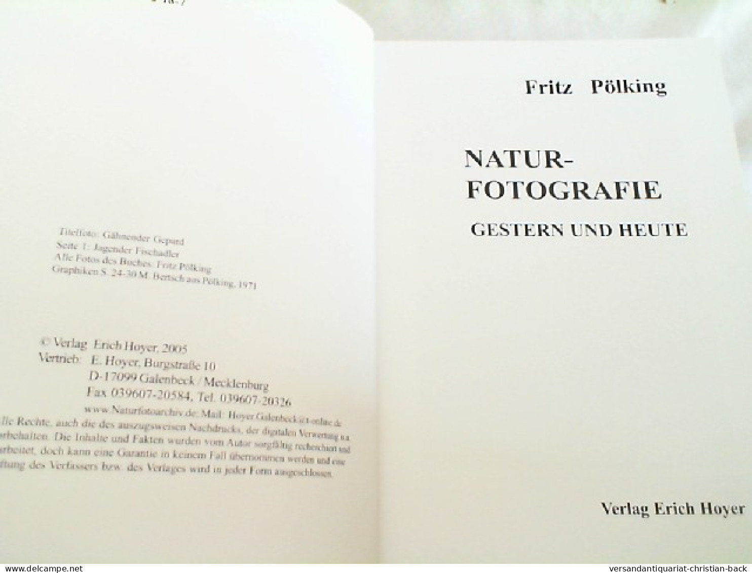 Naturfotografie Gestern Und Heute : Pölkings Zweites Werkstattbuch - Fotografie