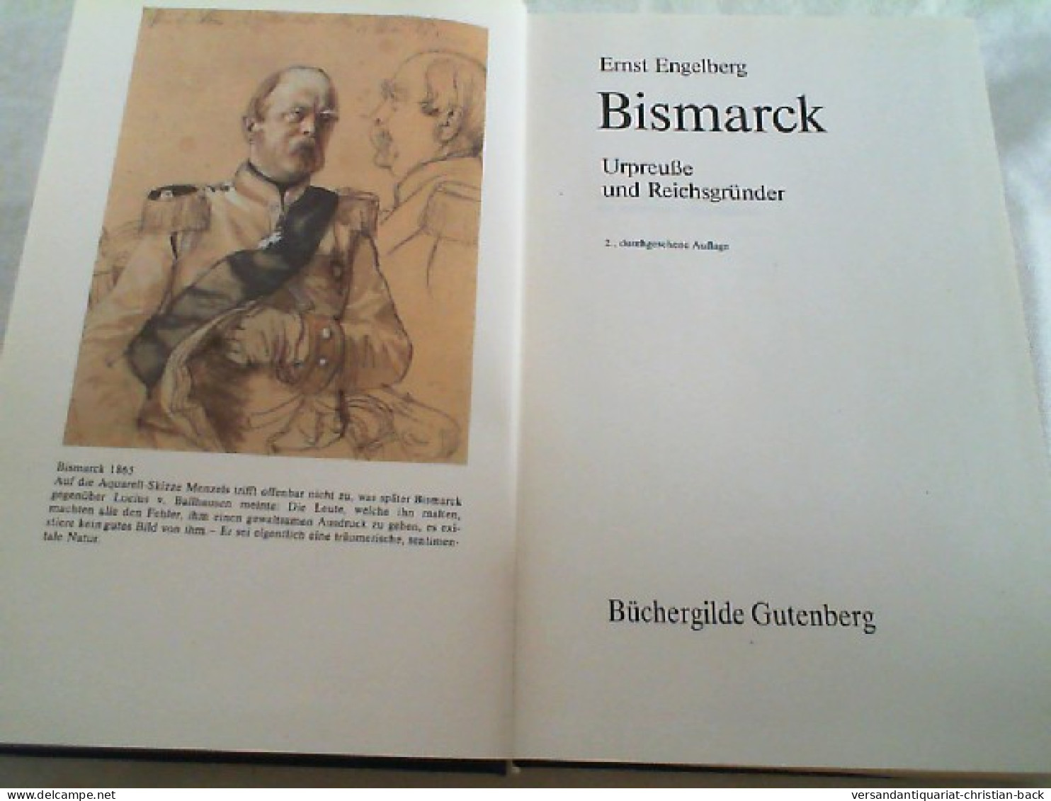 Bismarck : Urpreuße U. Reichsgründer. - Biographies & Mémoirs