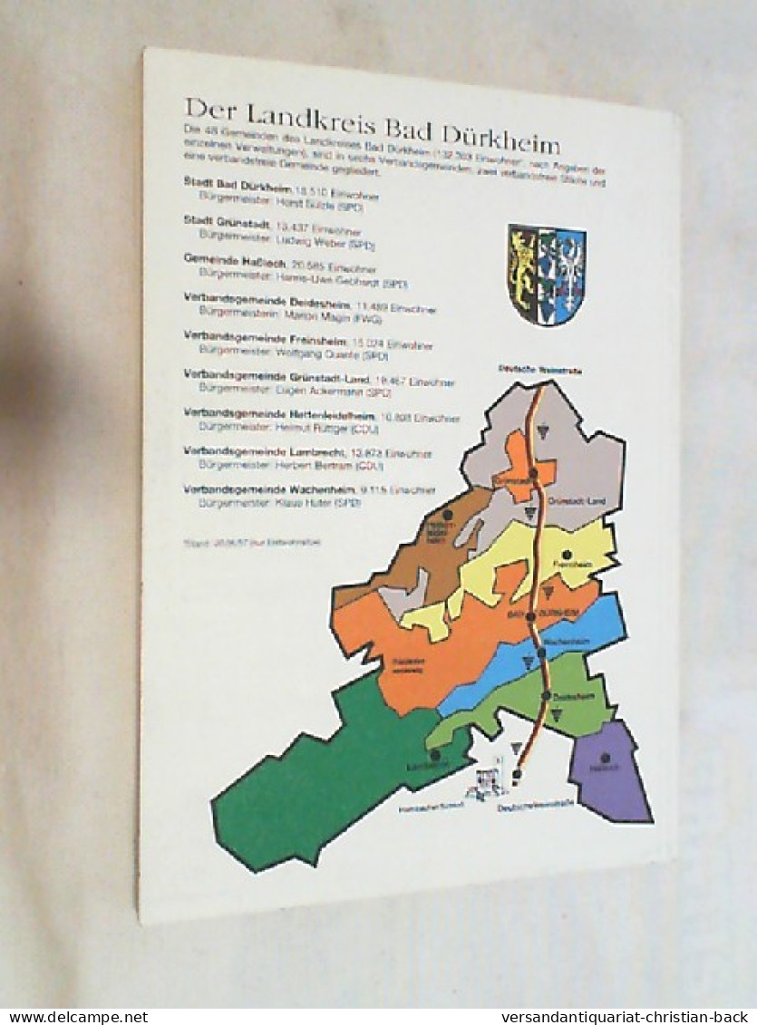 Heimat-Jahrbuch Des Landkreises Bad Dürkheim 1998. Die Revolutuon Von 1848 / 1849. - Rhénanie-Palatinat