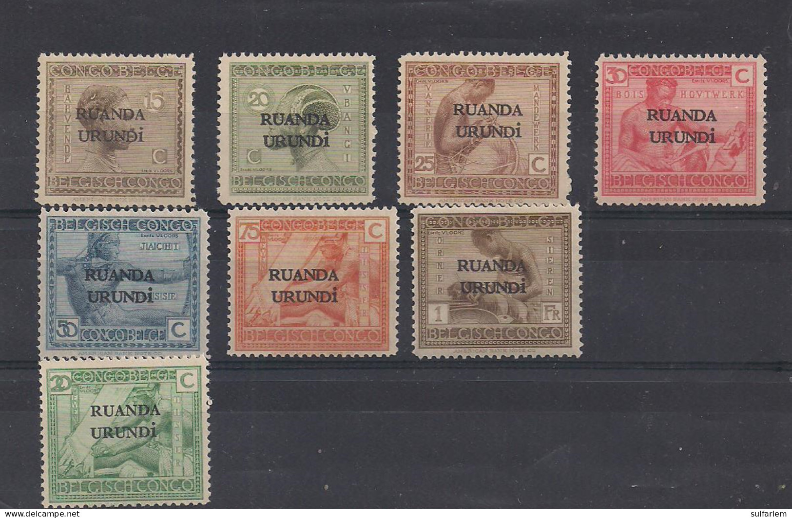 Ruanda Urundi Sélection 52/58 +62 MH - Used Stamps