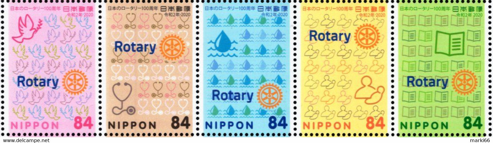 Japan - 2020 - Centenary Of Rotary Japan - Mint Stamp Set - Unused Stamps