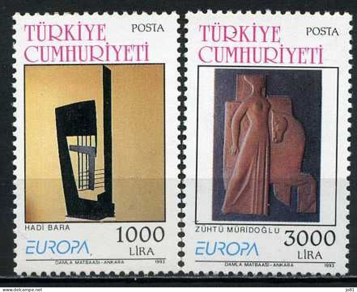 Turquie YT 2732-2733 Neuf Sans Charnière XX MNH Europa 1993 - Nuevos
