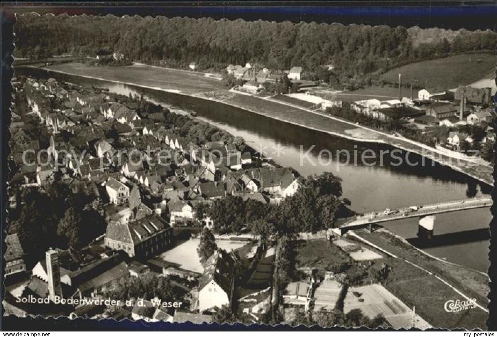 42119862 Bodenwerder Bruecke Fliegeraufnahme Bodenwerder - Bodenwerder