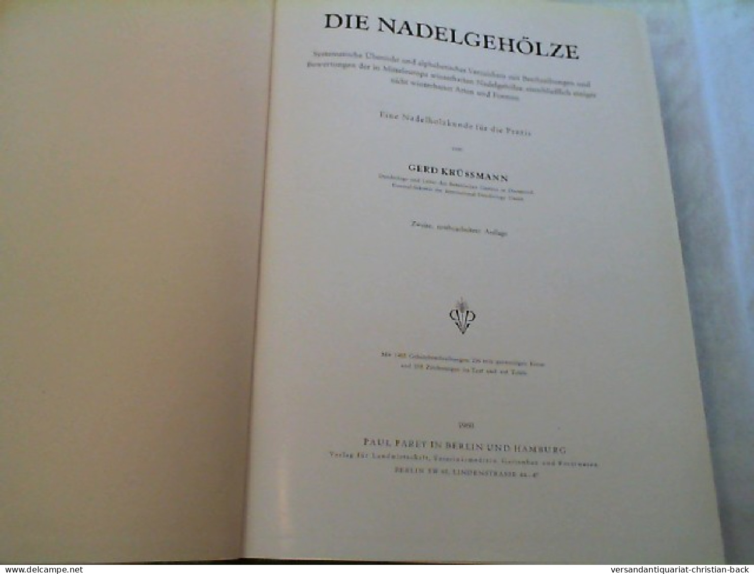 Die Nadelgehölze : Systemat. Übersicht U. Alphabet. Verz. Mit Beschreibungen U. Bewertungen D. In Mitteleuro - Nature