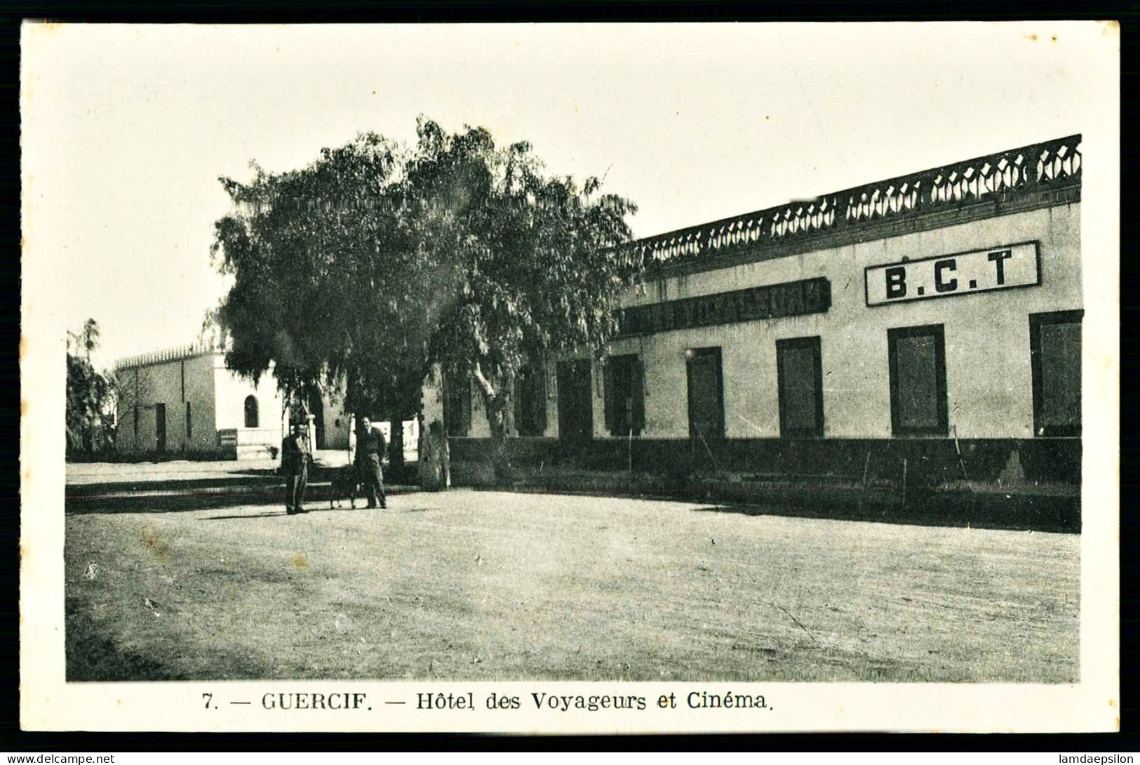 A67  MAROC CPA GUERCIF - HOTEL DES VOYAGEURS ET CINEMA - Collections & Lots