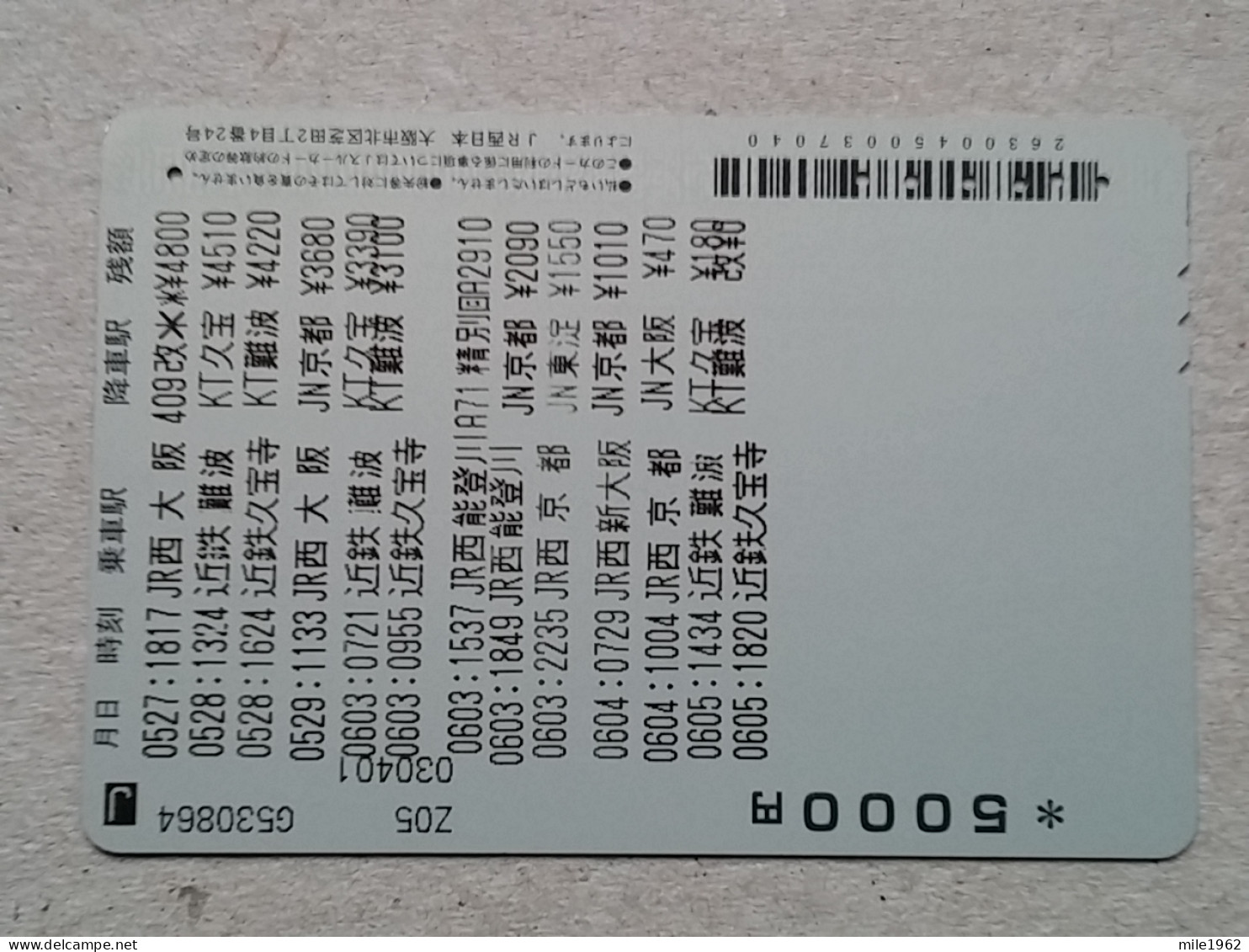 T-202- JAPAN, Japon, Nipon, Carte Prepayee, Prepaid Card, RAILWAY, TRAIN, CHEMIN DE FER - Trains