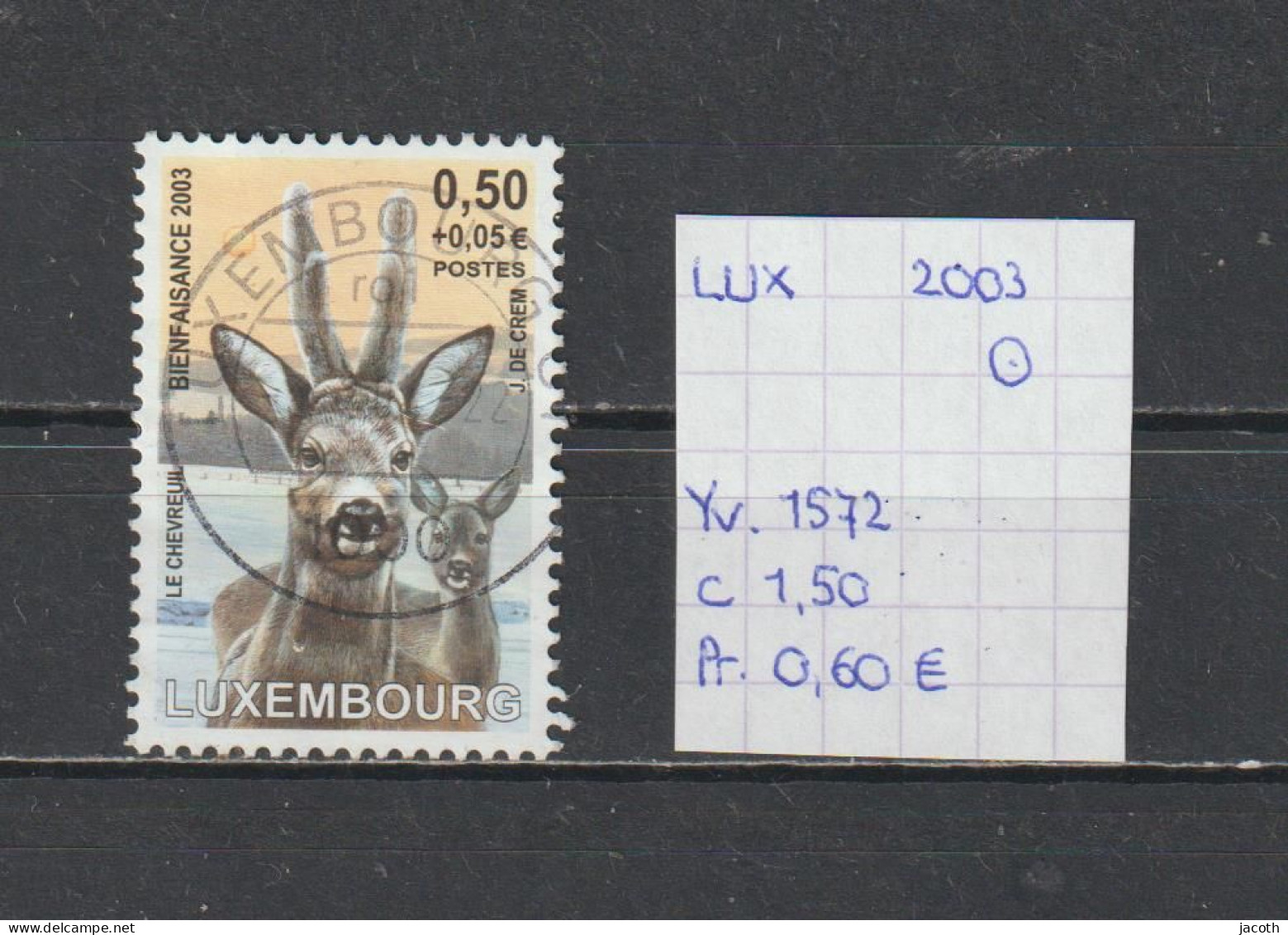 (TJ) Luxembourg 2003 - YT 1572 (gest./obl./used) - Used Stamps