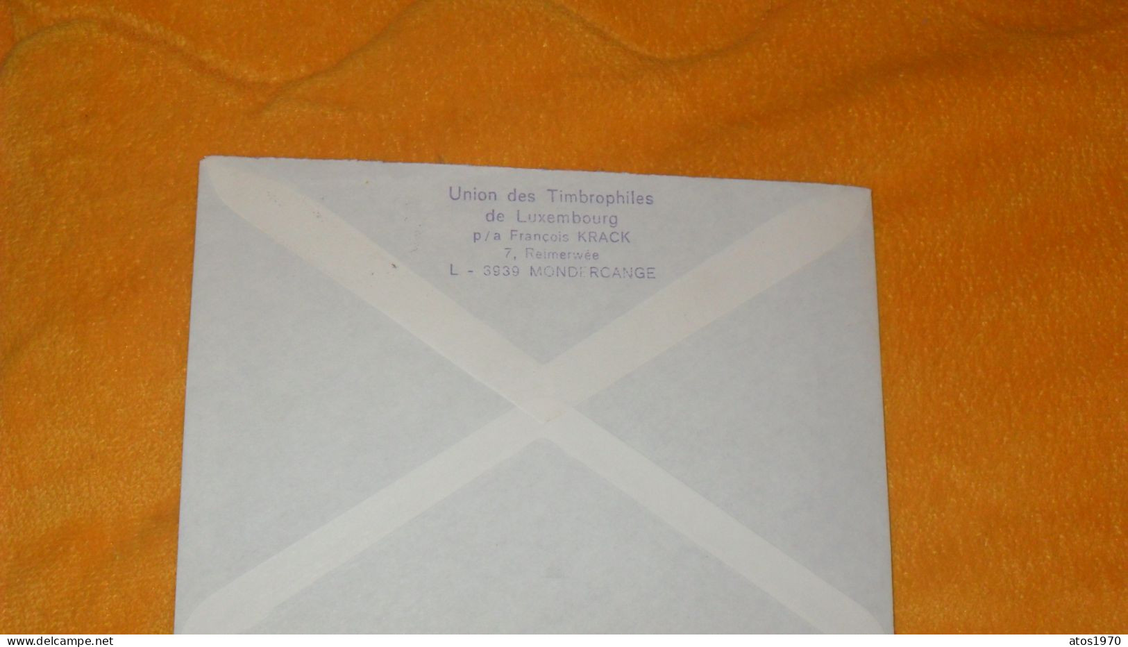 ENVELOPPE DE 1991../ UNION DES TIMBROPHILES DE LUXEMBOURG MONDERCANGE POUR SINT-KRUIS + TIMBRES X2 - Brieven En Documenten