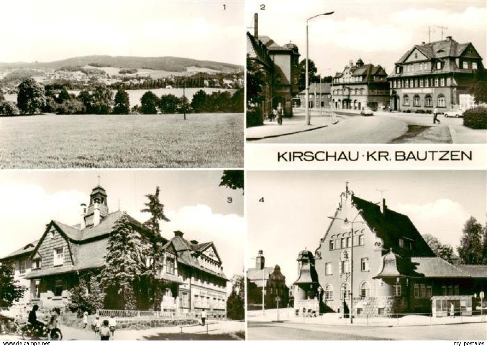 73911429 Kirschau Sachsen Panorama Postplatz Ernst Thaelmann Schule Postamt - Kirschau