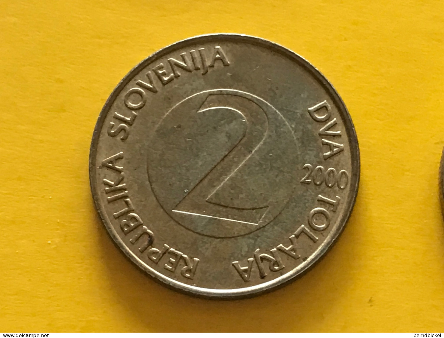 Münze Münzen Umlaufmünze Slowenien 2 Tolar 2000 - Slovénie