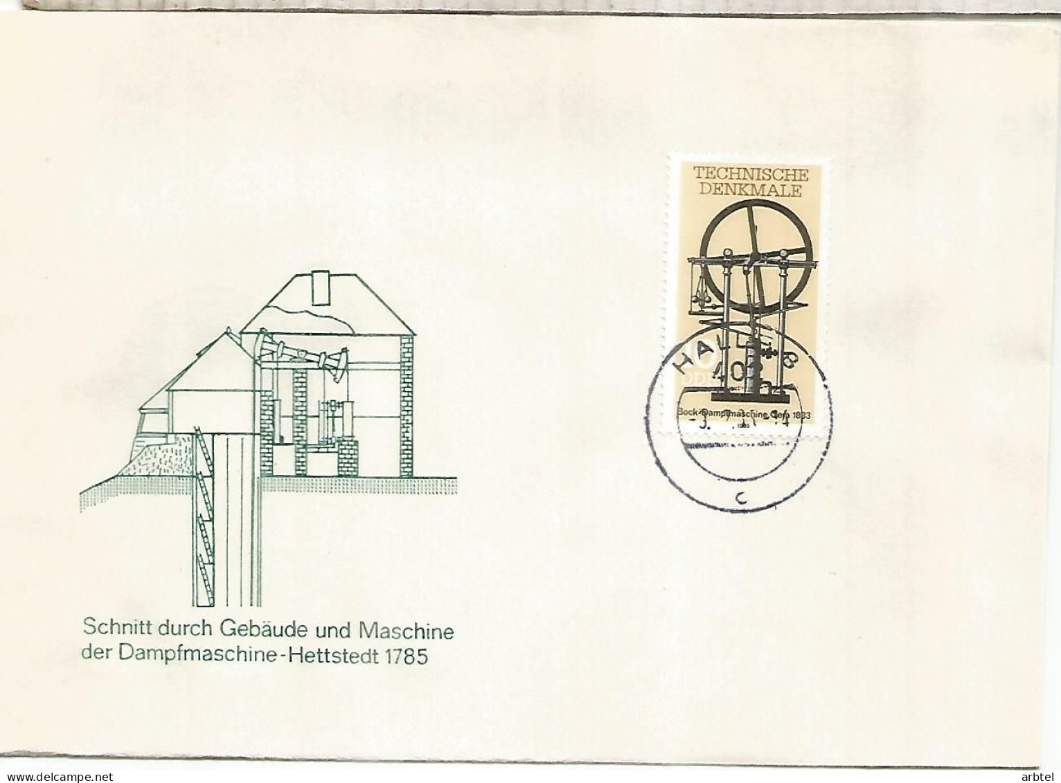 ALEMANIA DDR HALLE CIENCIA TECNICA MAQUINA DE VAPOR STEAM MACHINES - Sonstige & Ohne Zuordnung