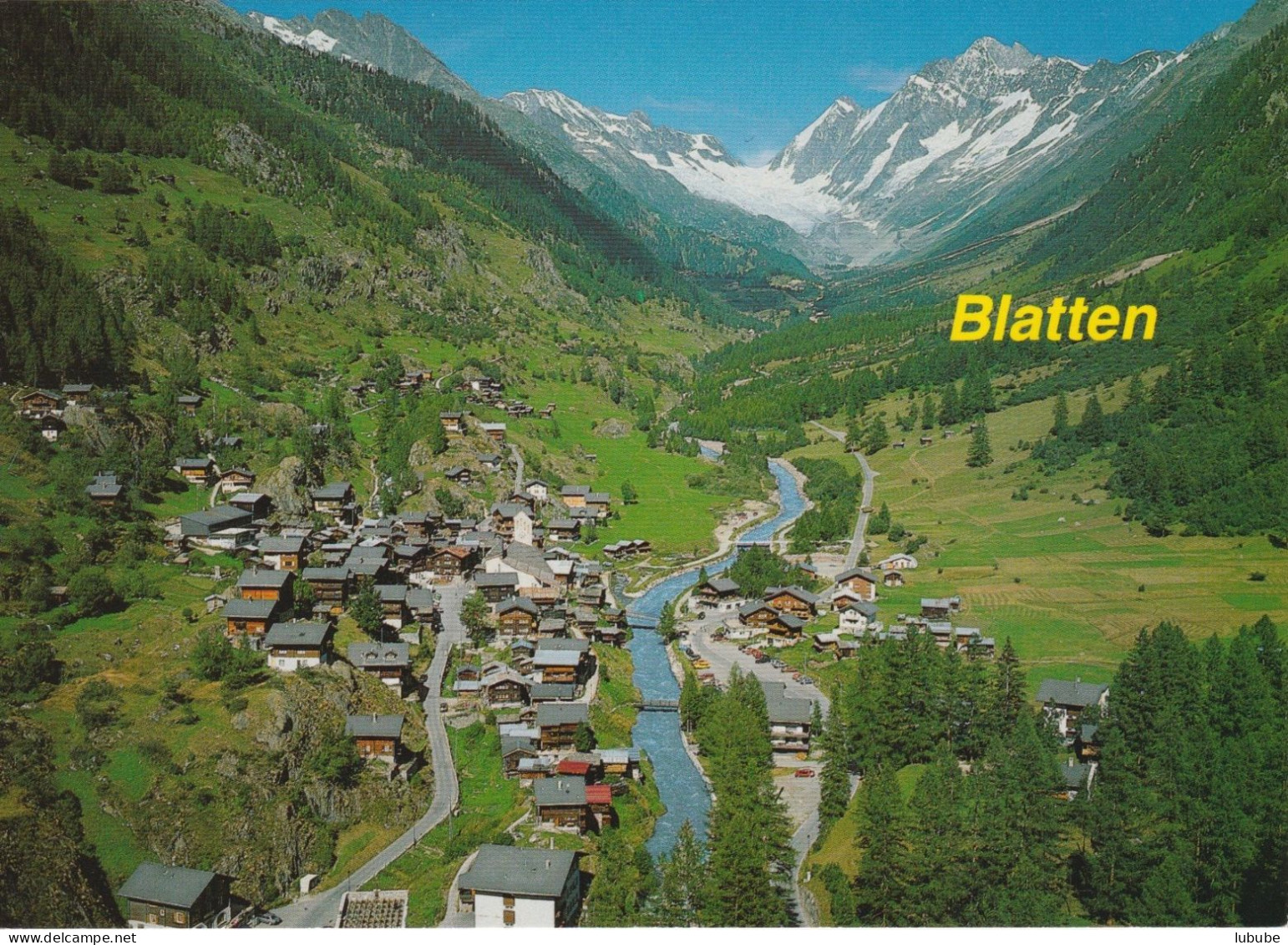 Blatten (Lötschental) - Luftaufnahme       Ca. 1980 - Blatten