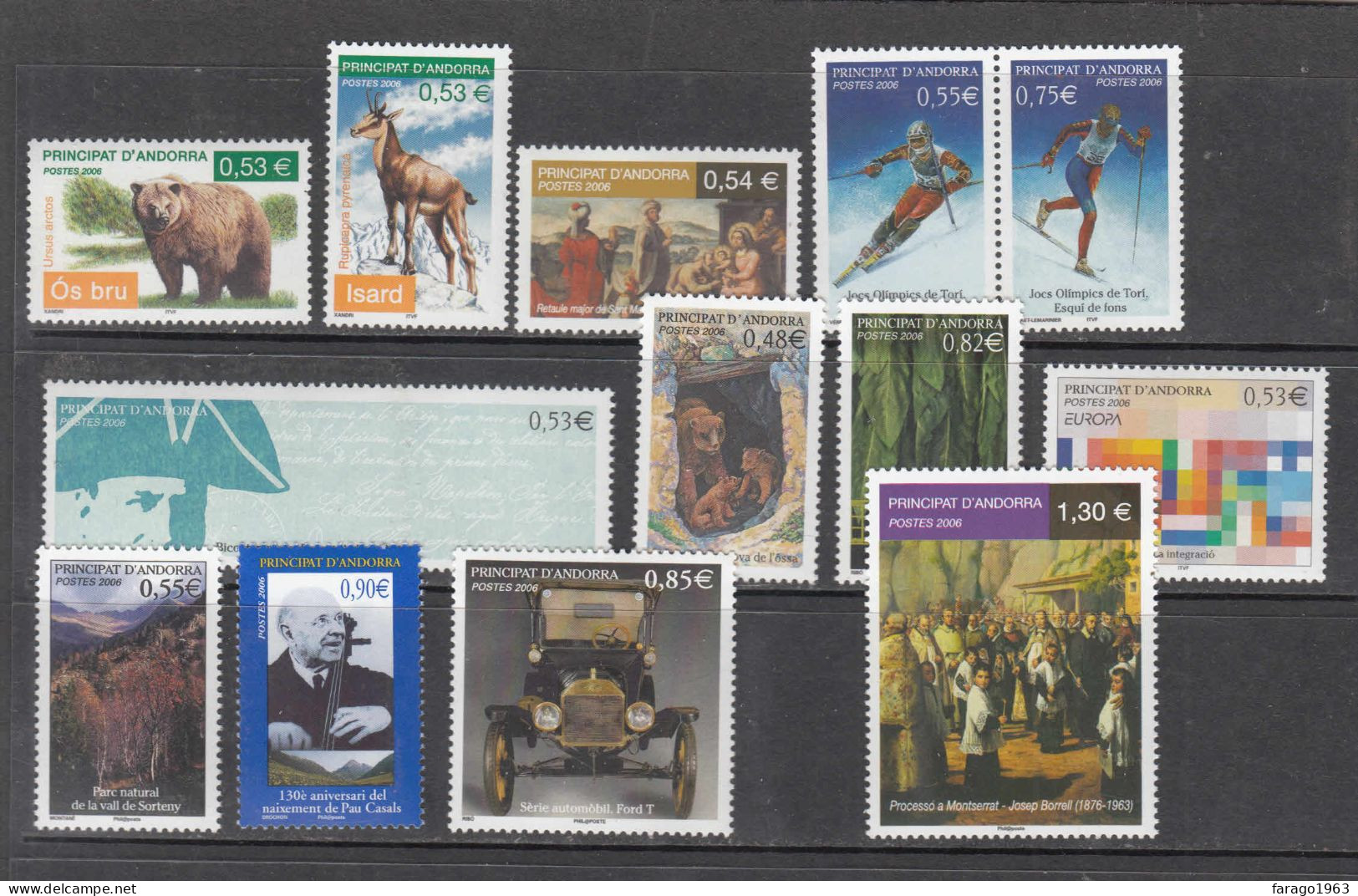 2006 Andorra (French) Collection Of 13 Different  MNH @ 75% FACE VALUE!!! - Unused Stamps